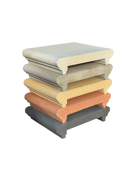 Coprimuro Classico con Toro in Cemento con Gocciolatoio - Notaro Manufatti