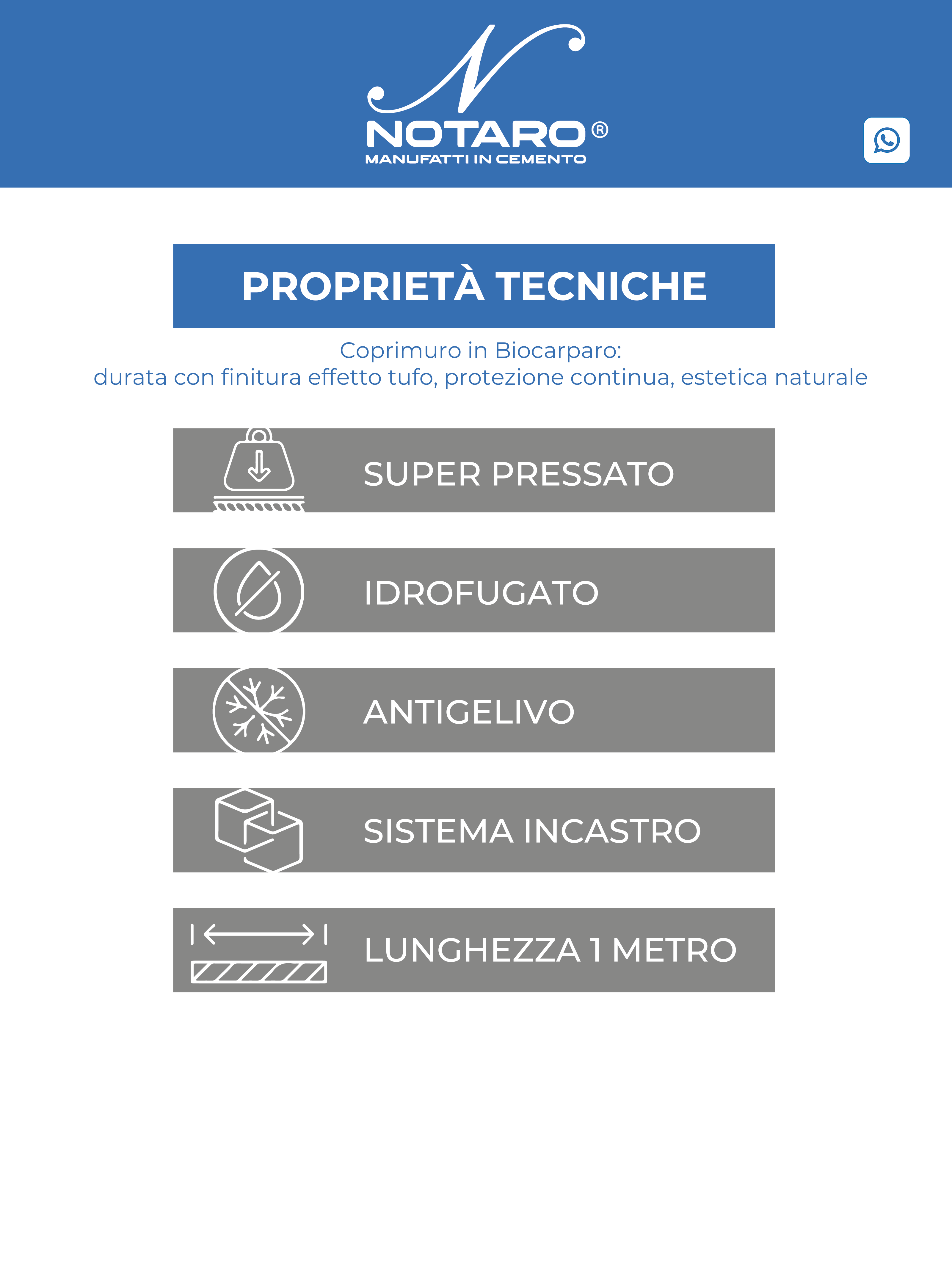 Testata in Bio Carparo con Gocciolatoio: Design e Praticità