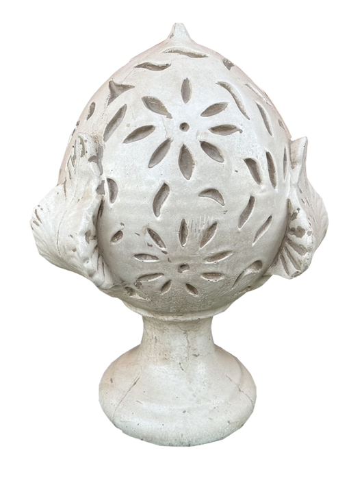 Pigna o Pumo Pugliese con Tre Foglie Anticato Beige - Notaro Manufatti