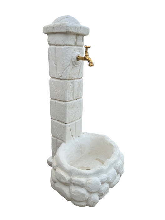 Fontana a Colonna Sasso - Bianca - Notaro Manufatti
