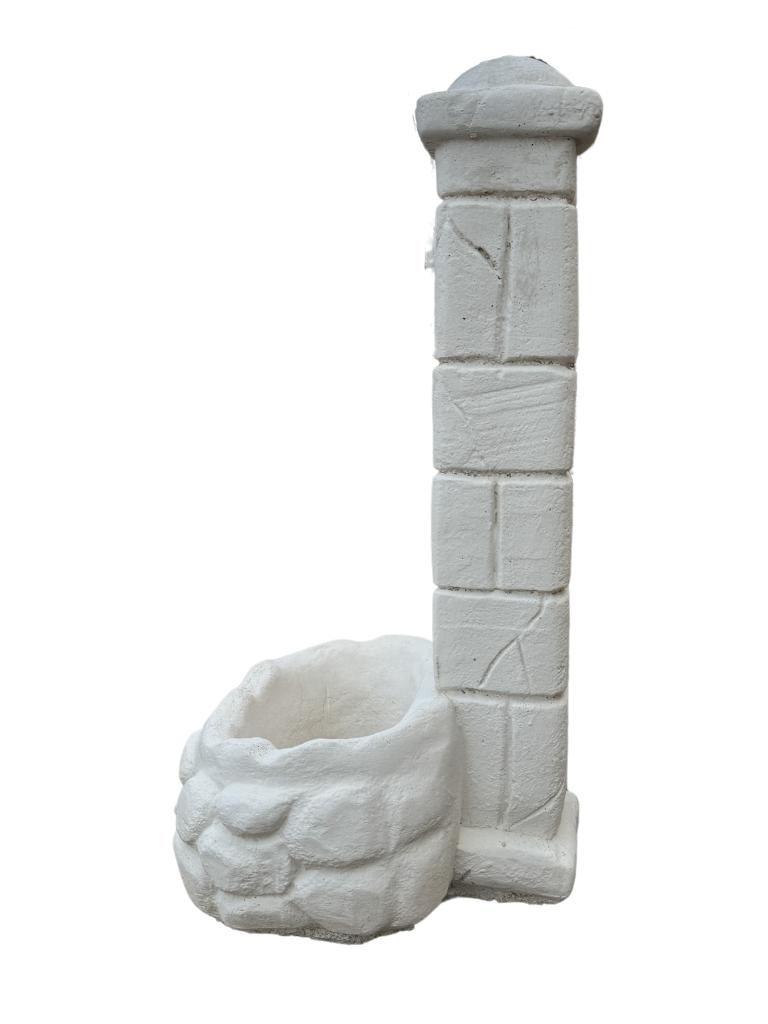 Fontana a Colonna Sasso - Bianca - Notaro Manufatti