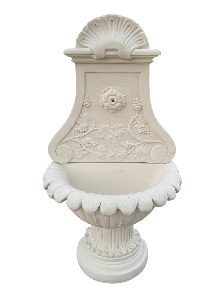 Fontana Bacco a Muro - Bianco - Notaro Manufatti