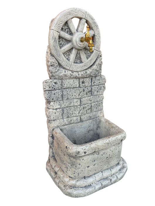 Fontana Ruota Anticato Grigio - Notaro Manufatti