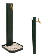 Fontana a Colonna Con Base Esagonale - Verde - Notaro Manufatti