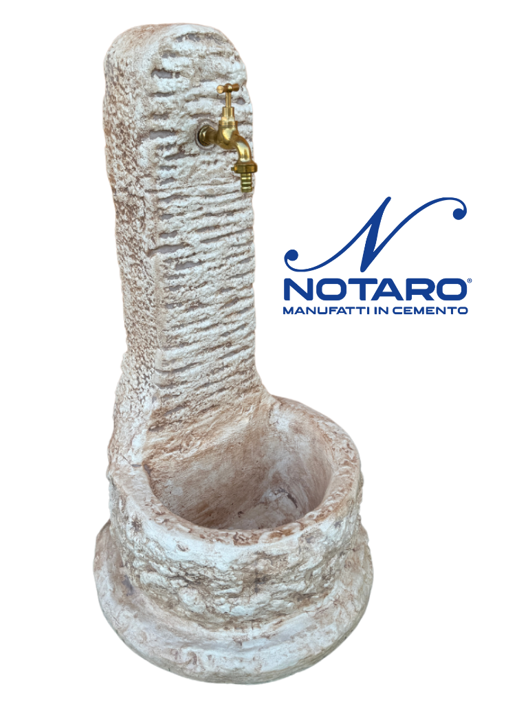 Fontana a Colonna Elodie Anticato Marrone - Notaro Manufatti