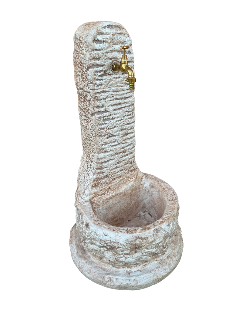 Fontana a Colonna Elodie Anticato Marrone - Notaro Manufatti