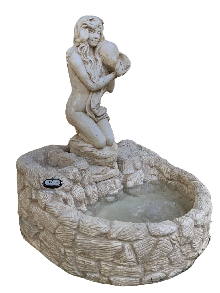 Fontana Laghetto Piccolo con Porta Vaso - Notaro Manufatti