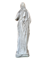 Sacro Cuore In Cemento 60H Anticato Grigio - Notaro Manufatti