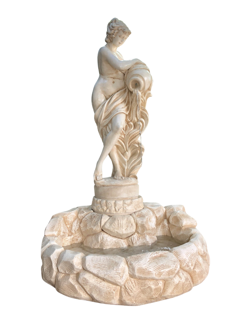 Fontana Laghetto Con Statua Portatrice D'Acqua - Notaro Manufatti