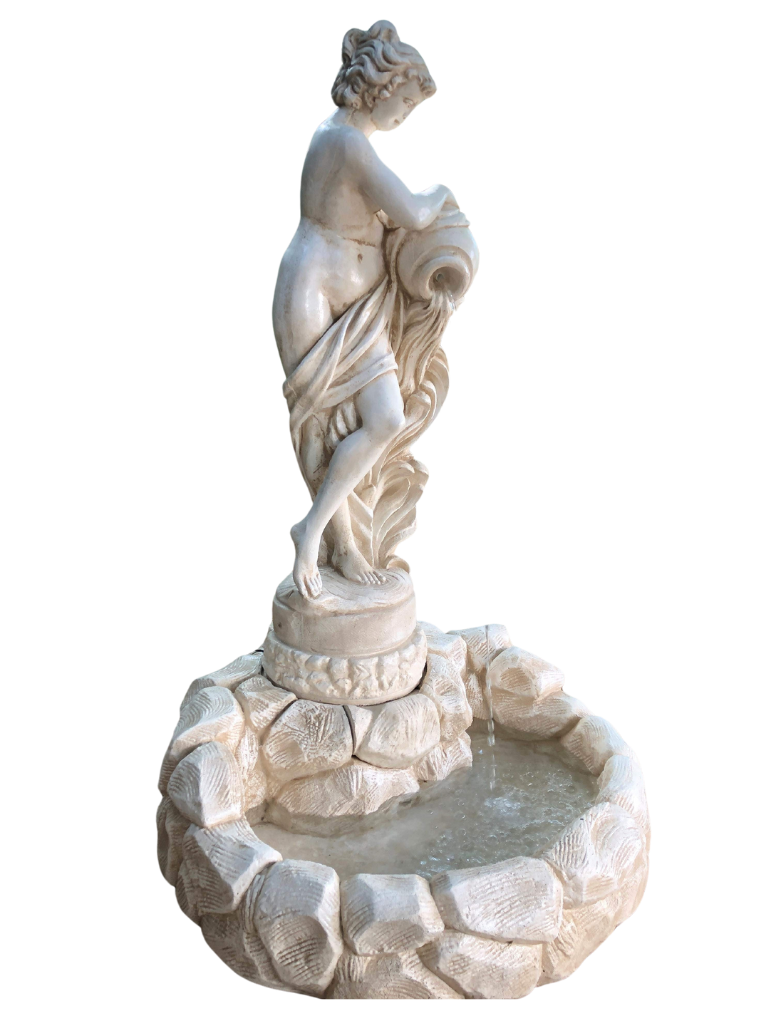 Fontana Laghetto Con Statua Portatrice D'Acqua - Notaro Manufatti