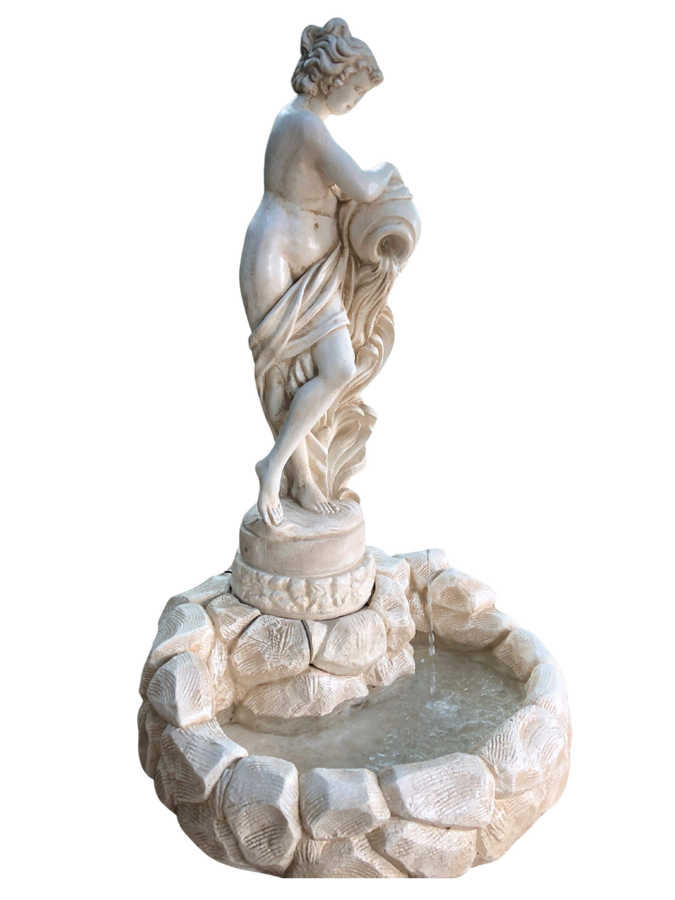 Fontana Laghetto Con Statua Portatrice D'Acqua