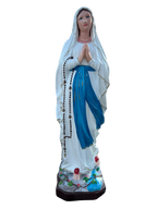 Madonna di Lourdes in Cemento H105 - Lavorazione Artigianale a Colori - Notaro Manufatti