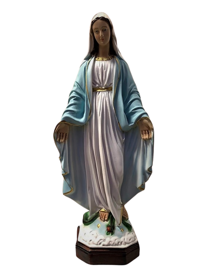 Madonna Immacolata Miracolosa in Vetro Resina