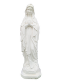 Madonna di Lourdes in Cemento H60 - Bianco - Notaro Manufatti