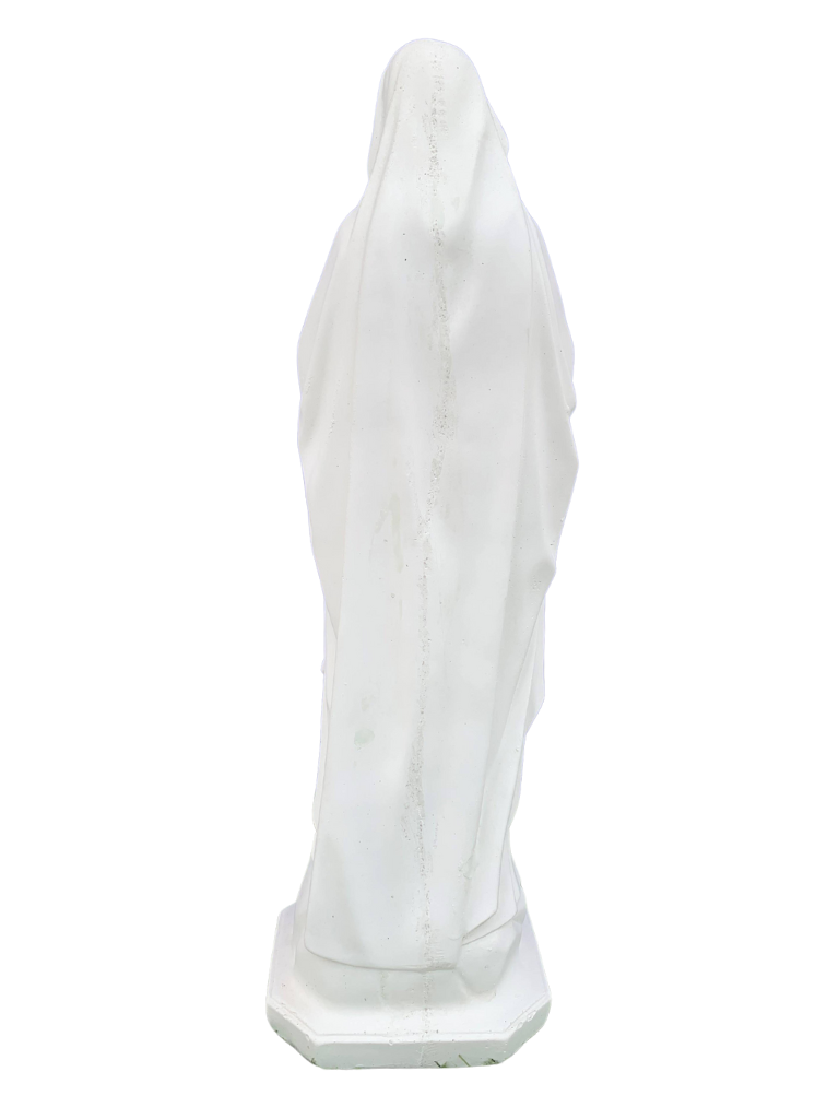 Madonna di Lourdes in Cemento H60 - Bianco - Notaro Manufatti