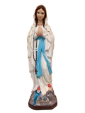 Madonna di Lourdes in Cemento H60 - Lavorazione Artigianale a Colori - Notaro Manufatti