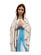 Madonna di Lourdes in Cemento H60 - Lavorazione Artigianale a Colori - Notaro Manufatti
