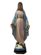 Madonna Miracolosa in Vetroresina Dipinta a Mano h. 60 - Notaro Manufatti