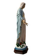 Madonna Miracolosa in Vetroresina Dipinta a Mano h. 60 - Notaro Manufatti