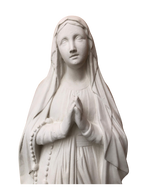 Madonna di Lourdes in Cemento H105 - Bianco - Notaro Manufatti
