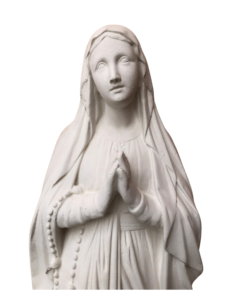 Madonna di Lourdes in Cemento H105 - Bianco - Notaro Manufatti