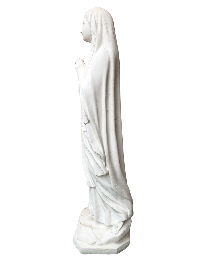 Madonna di Lourdes in Cemento H105 - Bianco - Notaro Manufatti