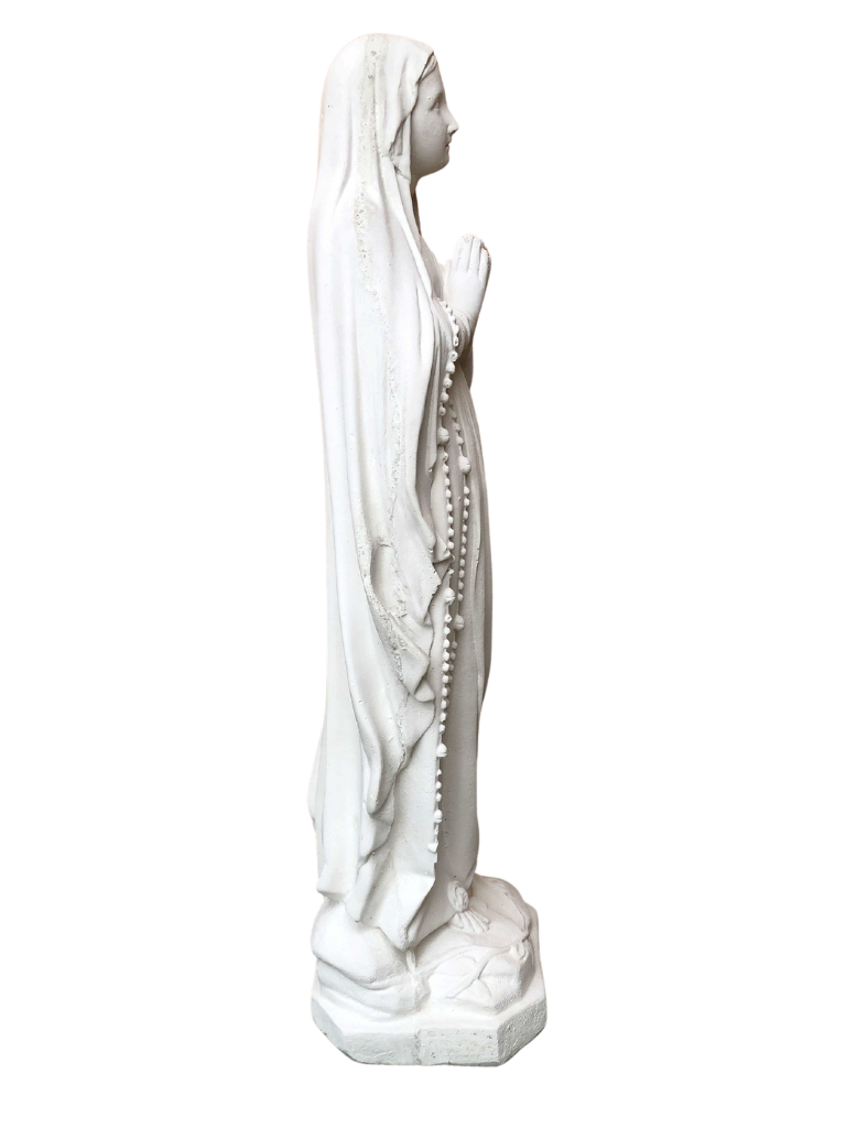 Madonna di Lourdes in Cemento H105 - Bianco - Notaro Manufatti