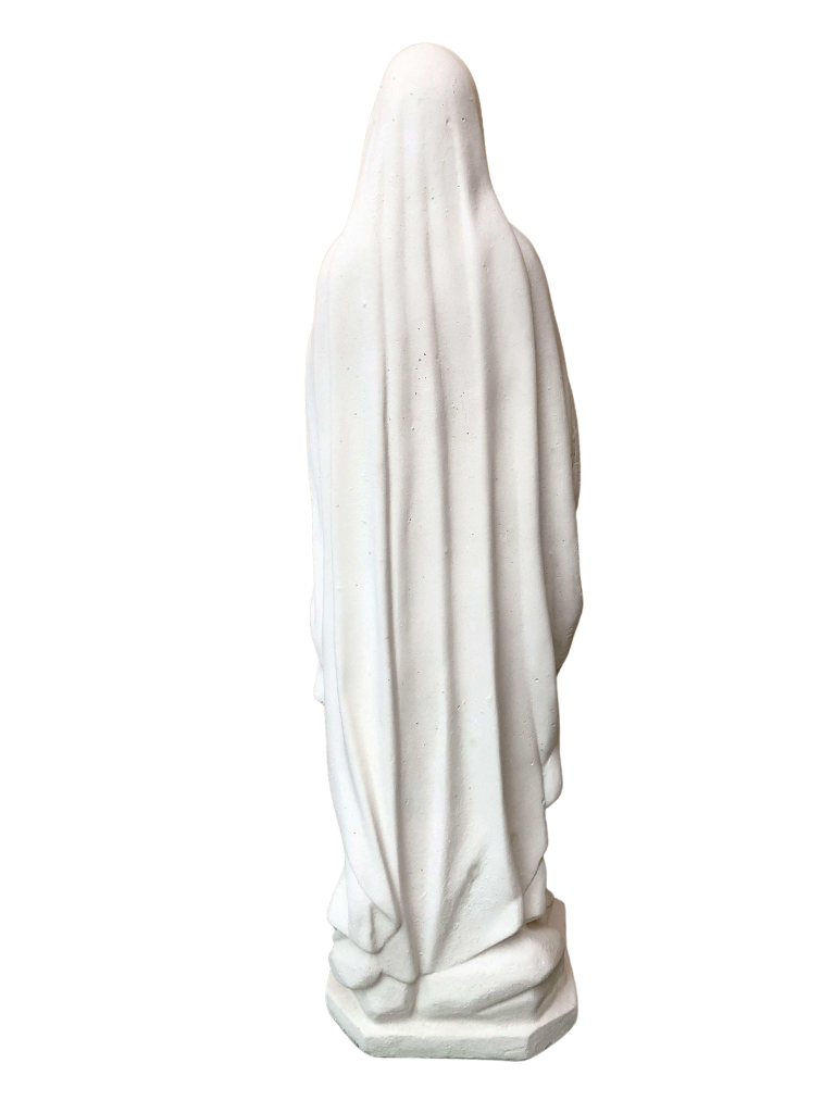 Madonna di Lourdes in Cemento H105 - Bianco - Notaro Manufatti