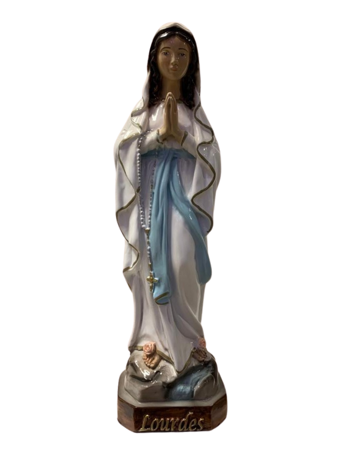 Madonna di Lourdes in Vetro Resina