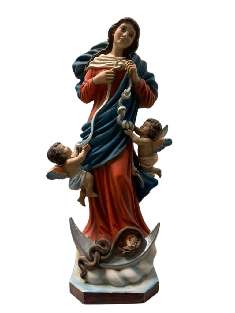 Madonna che Scioglie i Nodi – Statua in Vetroresina - Notaro Manufatti