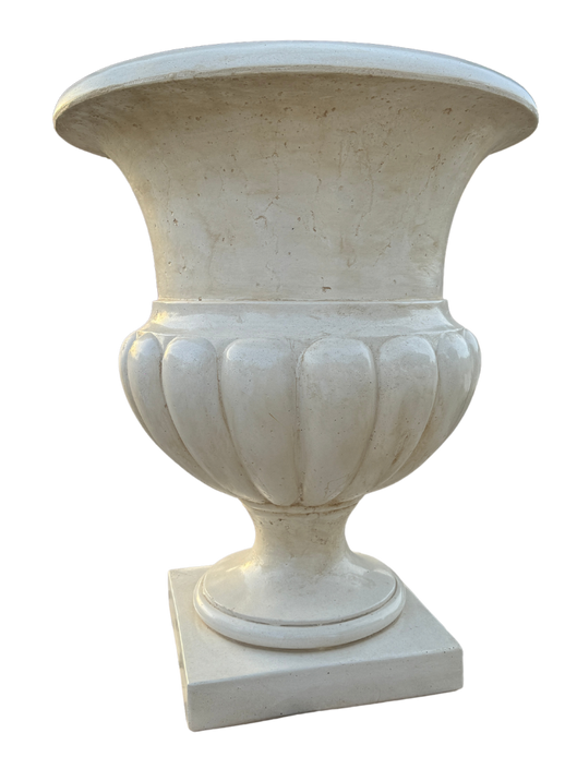 Vaso Ciano Gigante Anticato Beige - Notaro Manufatti