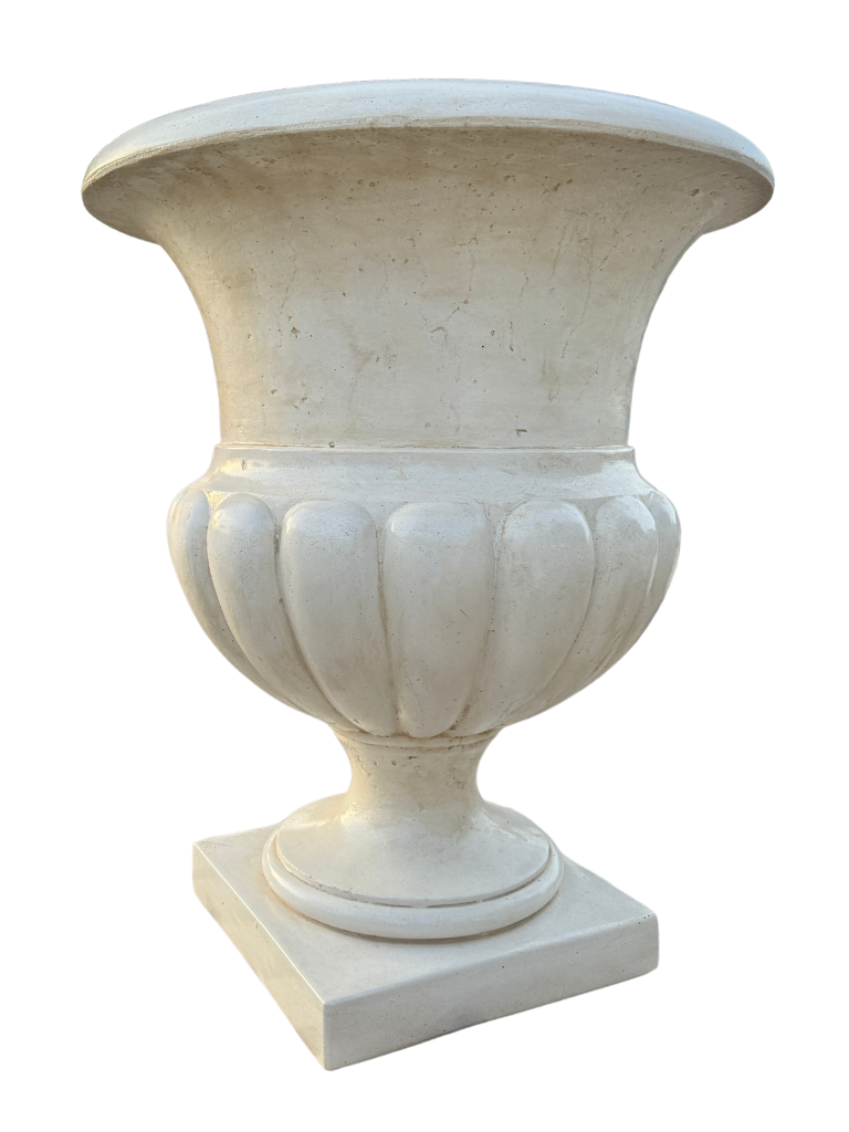 Vaso Ciano Gigante Anticato Beige - Notaro Manufatti