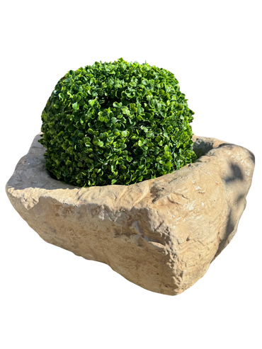 Vaso Irregolare In Cemento Anticato Beige - Notaro Manufatti