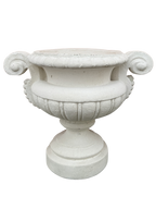Vaso Loiano In Cemento - Bianco - Notaro Manufatti