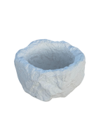 Vaso Sasso Tondo Alto - Bianco - Notaro Manufatti