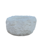 Vaso Sasso Tondo Alto - Bianco - Notaro Manufatti